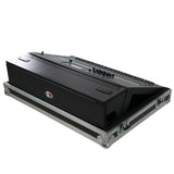 ATA Digital Audio Mixer Flight Case for Allen & Heath QU7 Console with Doghouse compartment and 4x Caster wheels