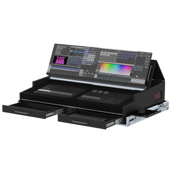 Flight case for Avolites AVOLITES T3 & T3 Wing Lighting controller with 4x casters by Santosom