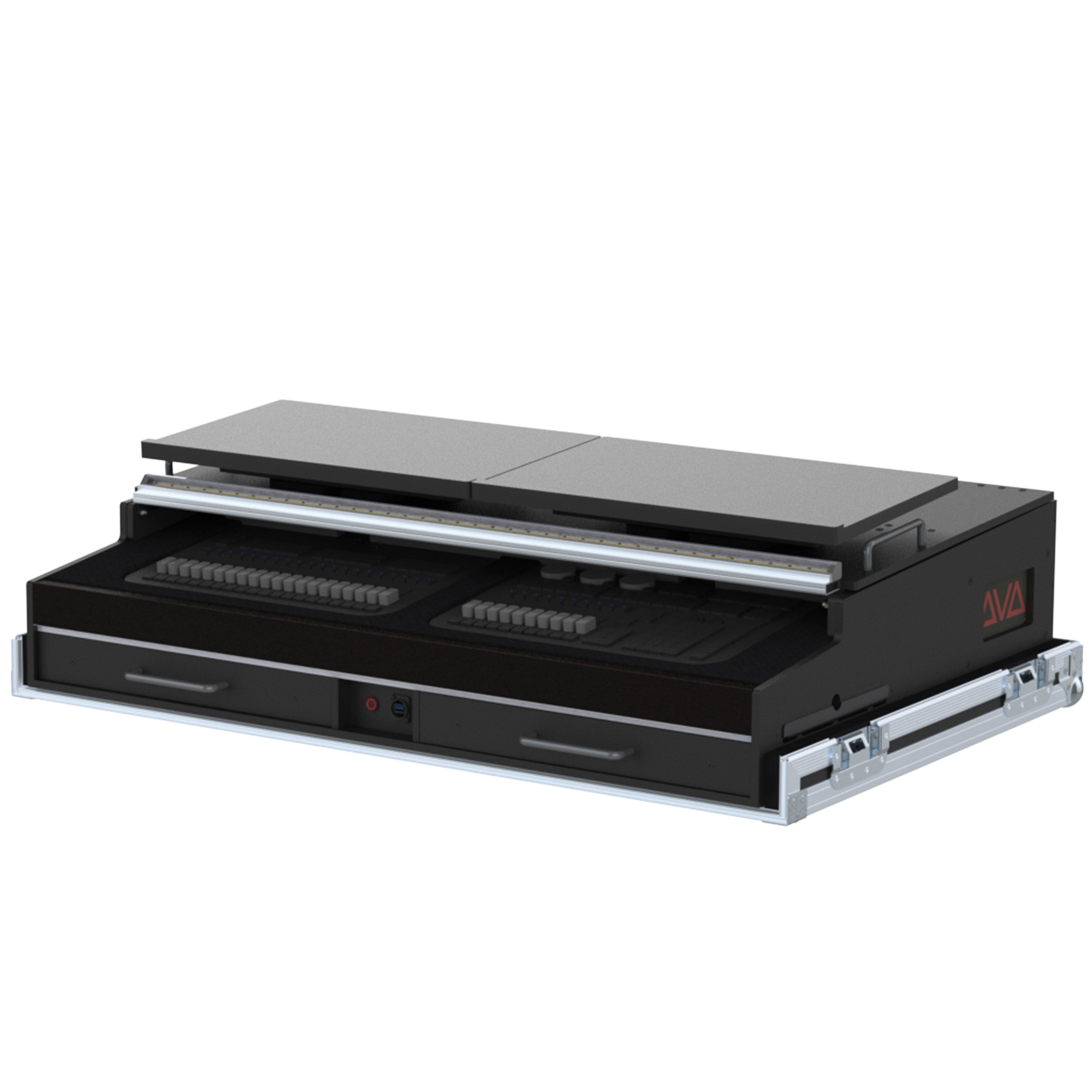 Flight case for Avolites AVOLITES T3 & T3 Wing Lighting controller with 4x casters by Santosom