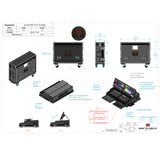 Flight case for Avolites AVOLITES T3 & T3 Wing Lighting controller with 4x casters by Santosom