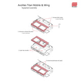 Flight case for AVOLITES TITAN MOBILE & TITAN WING Lighting controller with 4x casters by Santosom