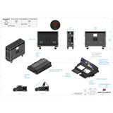 Flight case for AVOLITES TITAN MOBILE & TITAN WING Lighting controller with 4x casters by Santosom
