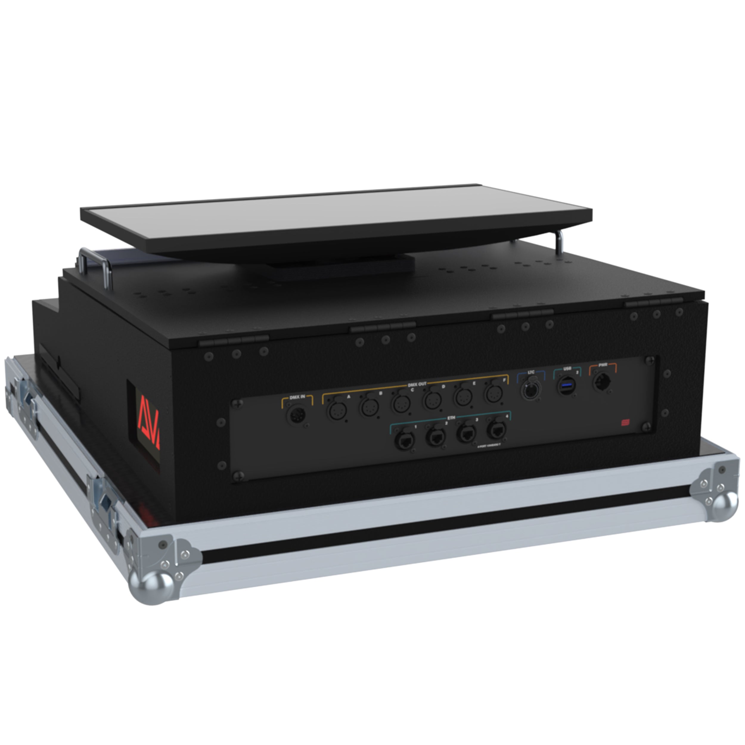 Flight case for AVOLITES Titan Mobile Lighting controller with 4x casters by Santosom