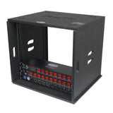 10U Rack Case 14" Deep Vertical Amp Rack Polyurea Coated BLAQ Series