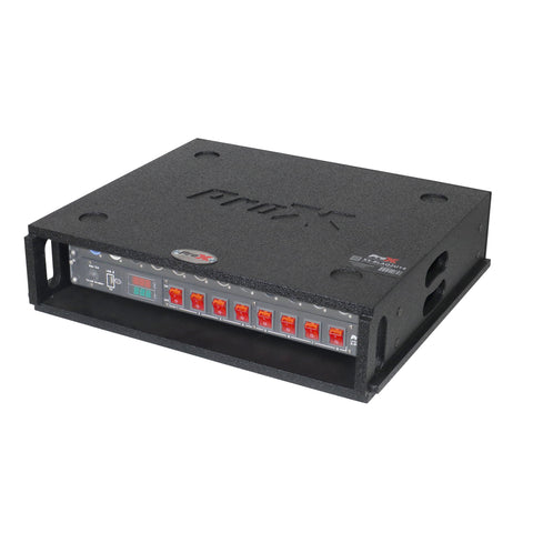 2U Rack Case 14" Deep Vertical Amp Rack Polyurea Coated BLAQ Series