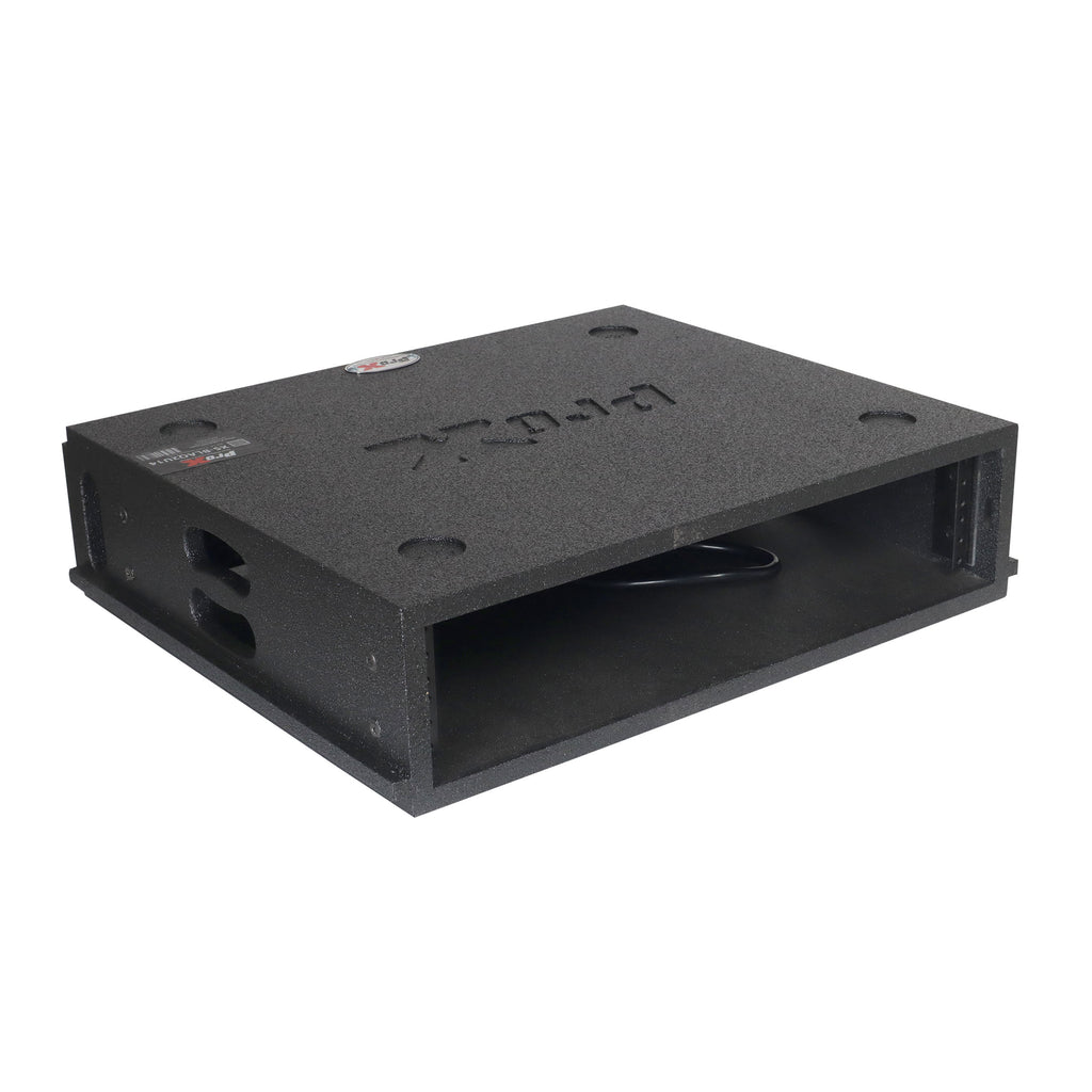 2U Rack Case 14" Deep Vertical Amp Rack Polyurea Coated BLAQ Series