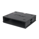 2U Rack Case 14" Deep Vertical Amp Rack Polyurea Coated BLAQ Series