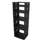 10U Rack Case 14" Deep Vertical Amp Rack Polyurea Coated BLAQ Series
