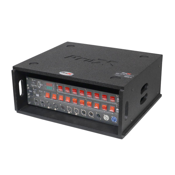 4U Rack Case 14" Deep Vertical Amp Rack Polyurea Coated BLAQ Series