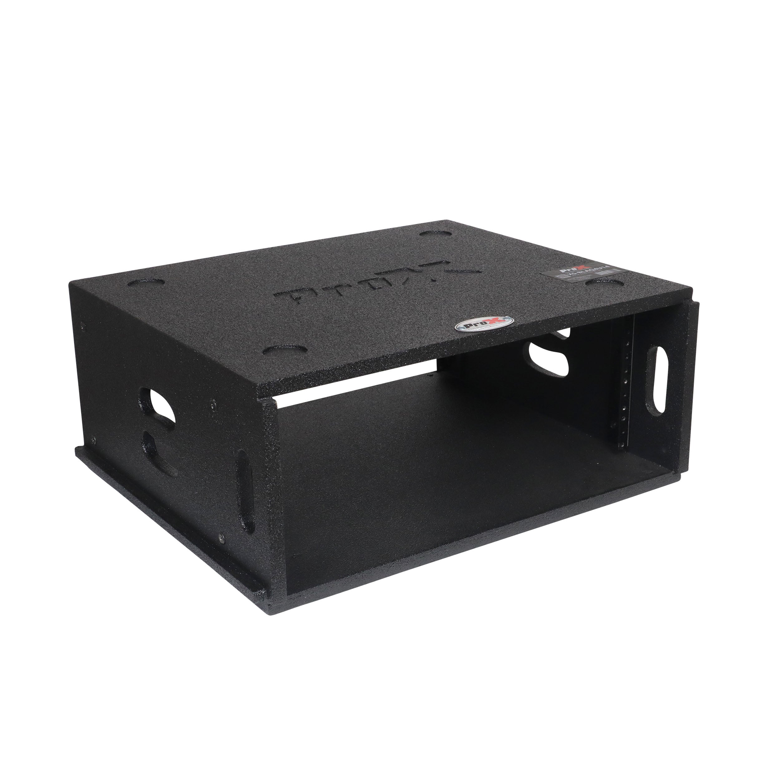 4U Rack Case 14" Deep Vertical Amp Rack Polyurea Coated BLAQ Series