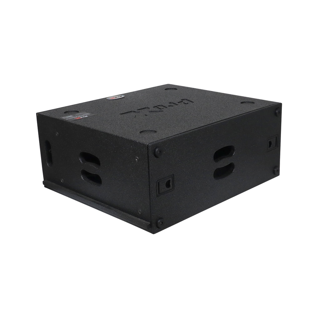 4U Rack Case 14" Deep Vertical Amp Rack Polyurea Coated BLAQ Series