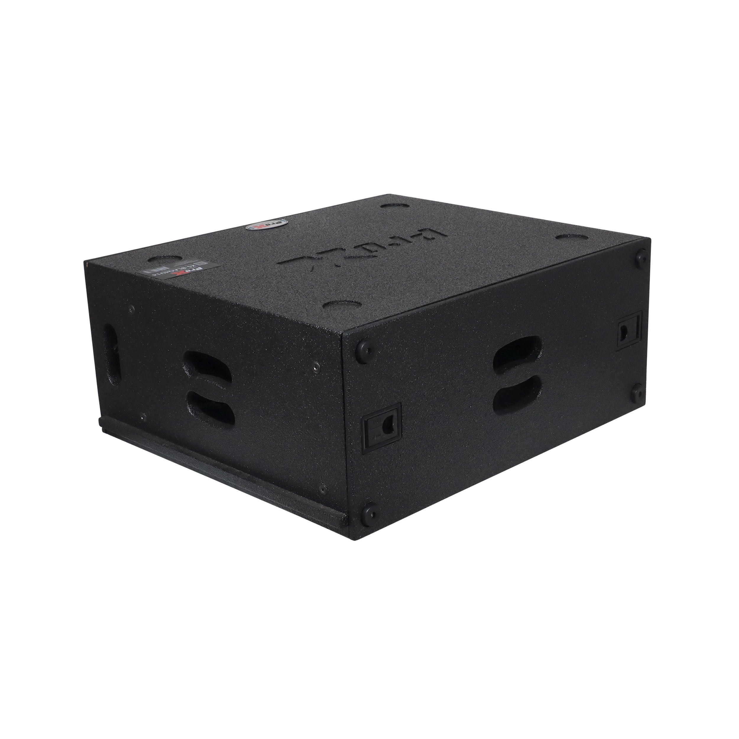 4U Rack Case 14" Deep Vertical Amp Rack Polyurea Coated BLAQ Series
