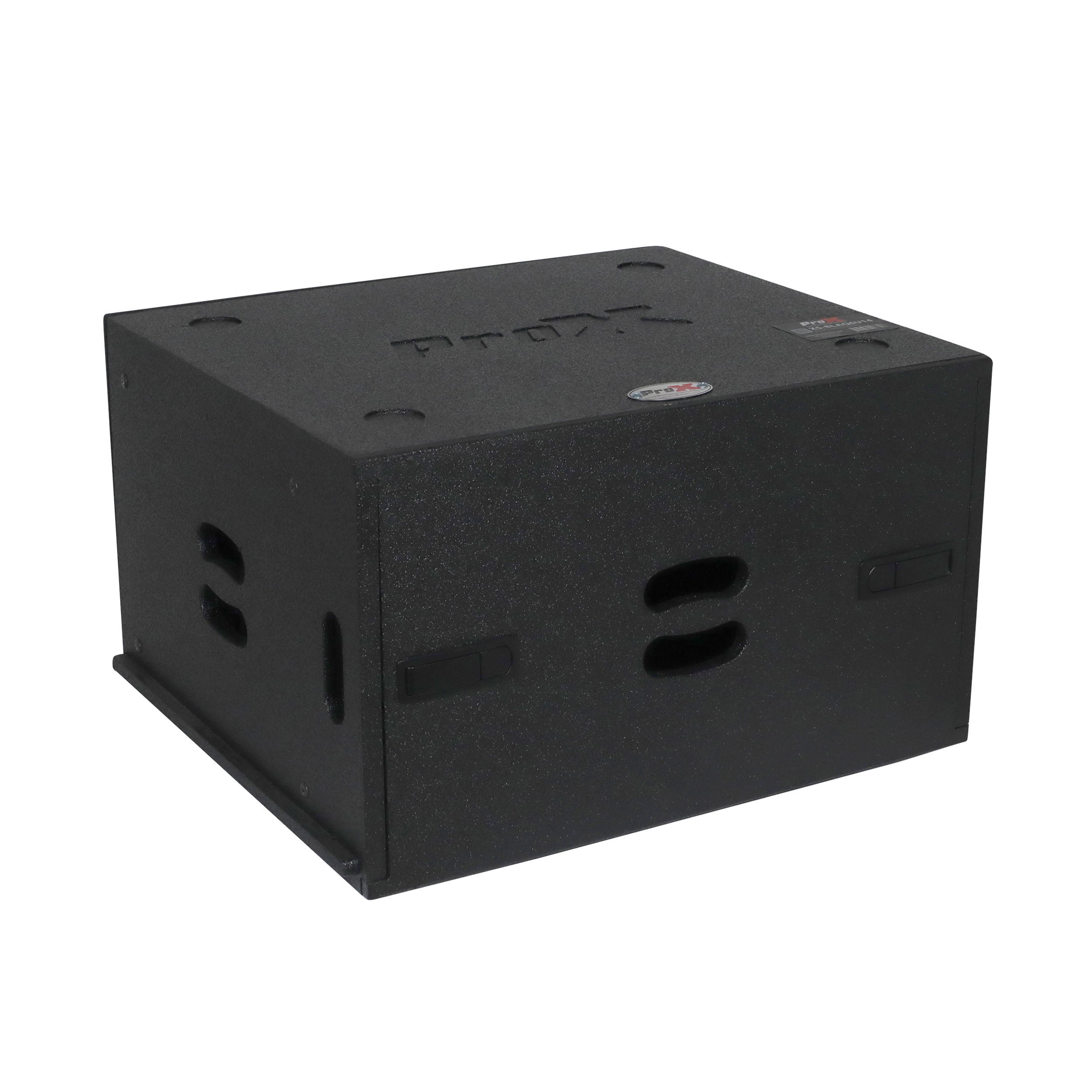 6U Rack Case 14" Deep Vertical Amp Rack Polyurea Coated BLAQ Series