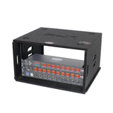 6U Rack Case 14" Deep Vertical Amp Rack Polyurea Coated BLAQ Series