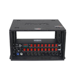 6U Rack Case 14" Deep Vertical Amp Rack Polyurea Coated BLAQ Series