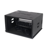 6U Rack Case 14" Deep Vertical Amp Rack Polyurea Coated BLAQ Series