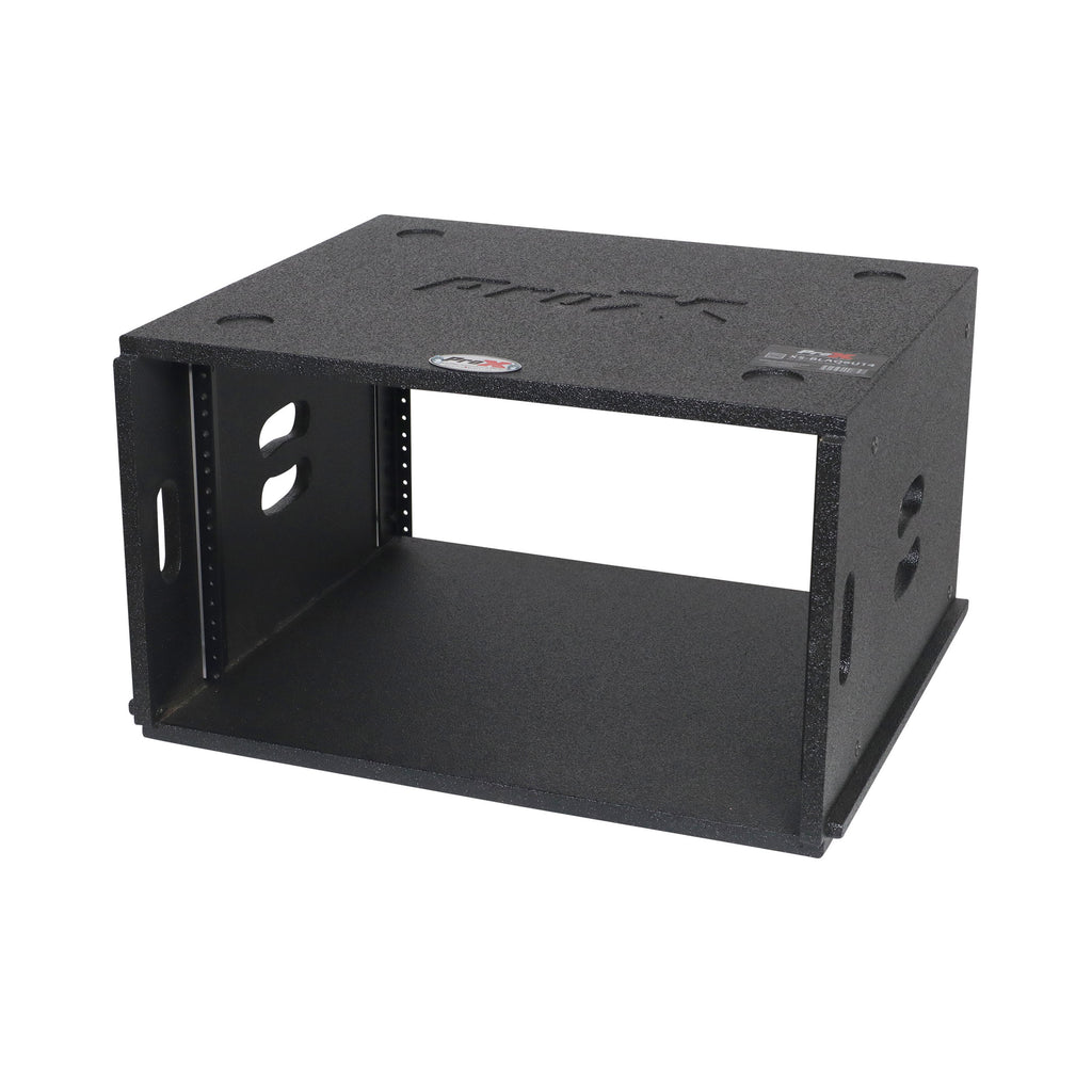 6U Rack Case 14" Deep Vertical Amp Rack Polyurea Coated BLAQ Series