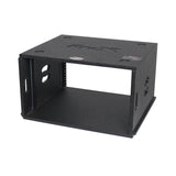 6U Rack Case 14" Deep Vertical Amp Rack Polyurea Coated BLAQ Series