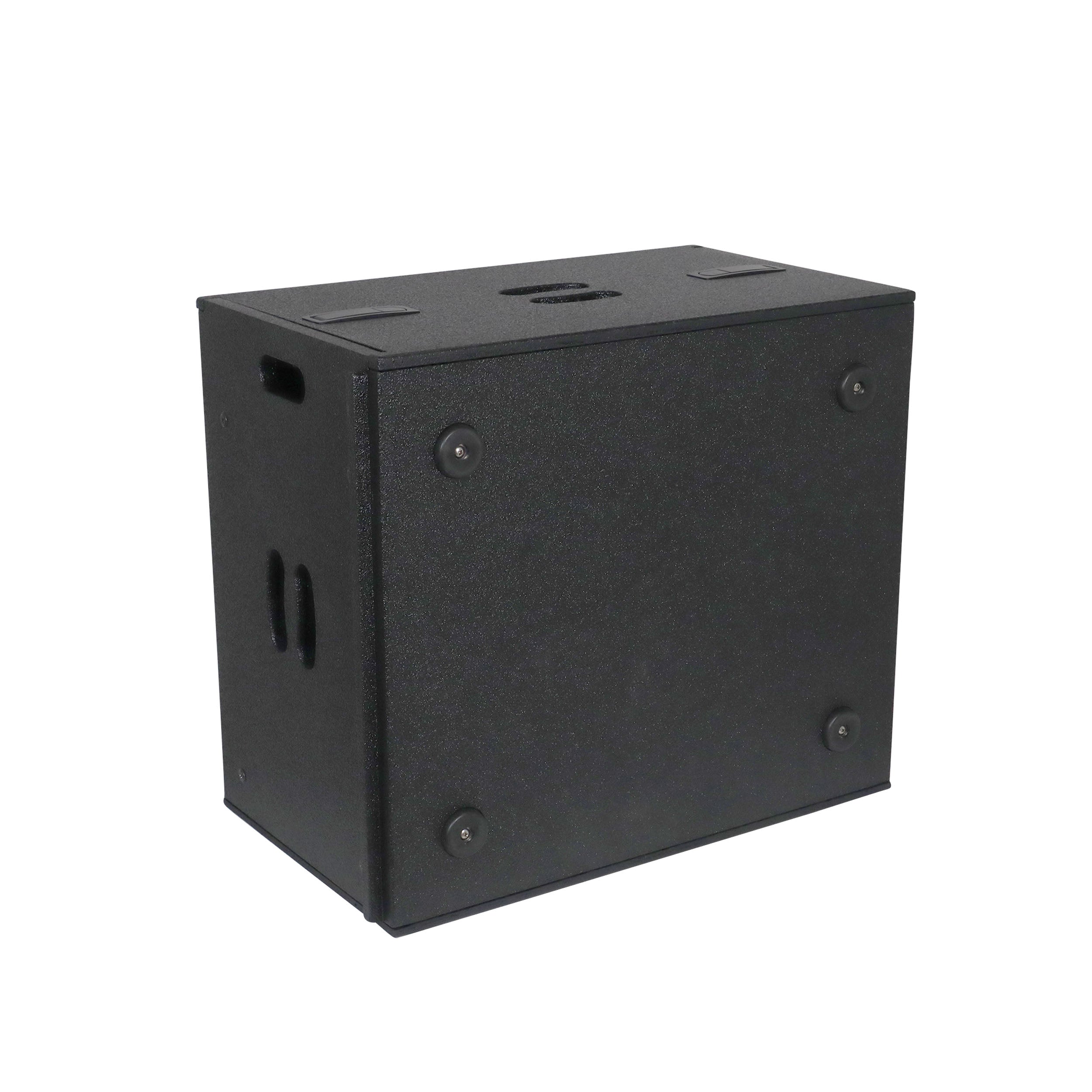 6U Rack Case 14" Deep Vertical Amp Rack Polyurea Coated BLAQ Series