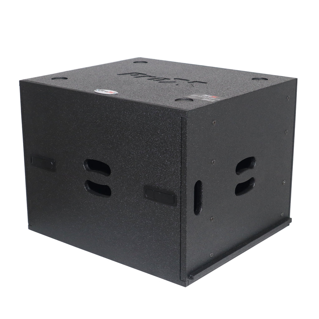 8U Rack Case 14" Deep Vertical Amp Rack Polyurea Coated BLAQ Series