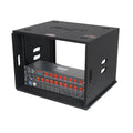 8U Rack Case 14" Deep Vertical Amp Rack Polyurea Coated BLAQ Series
