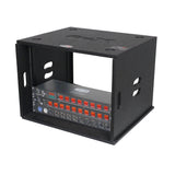 8U Rack Case 14" Deep Vertical Amp Rack Polyurea Coated BLAQ Series