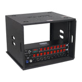 8U Rack Case 14" Deep Vertical Amp Rack Polyurea Coated BLAQ Series