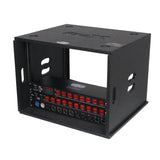8U Rack Case 14" Deep Vertical Amp Rack Polyurea Coated BLAQ Series