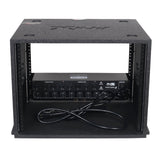 8U Rack Case 14" Deep Vertical Amp Rack Polyurea Coated BLAQ Series