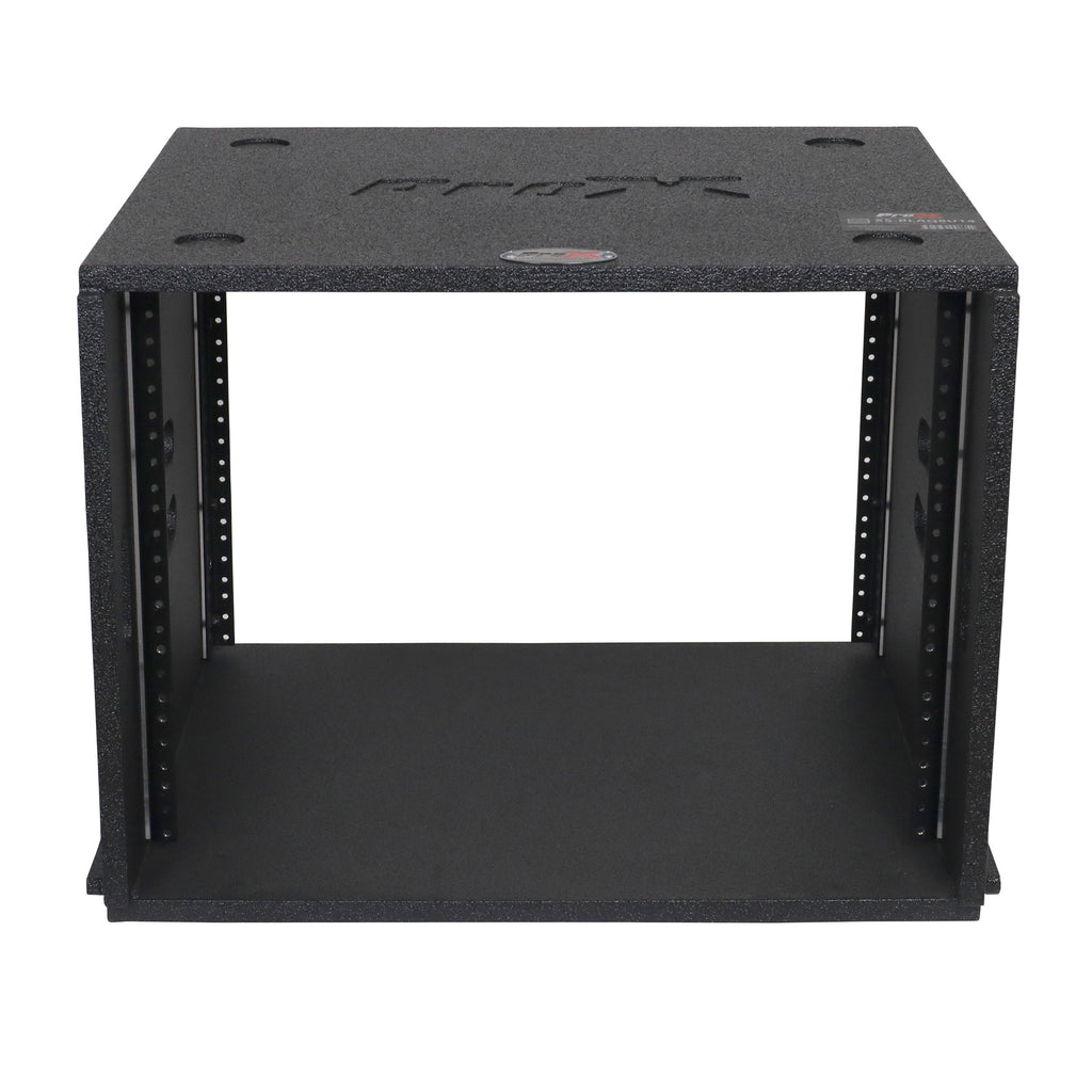 8U Rack Case 14" Deep Vertical Amp Rack Polyurea Coated BLAQ Series