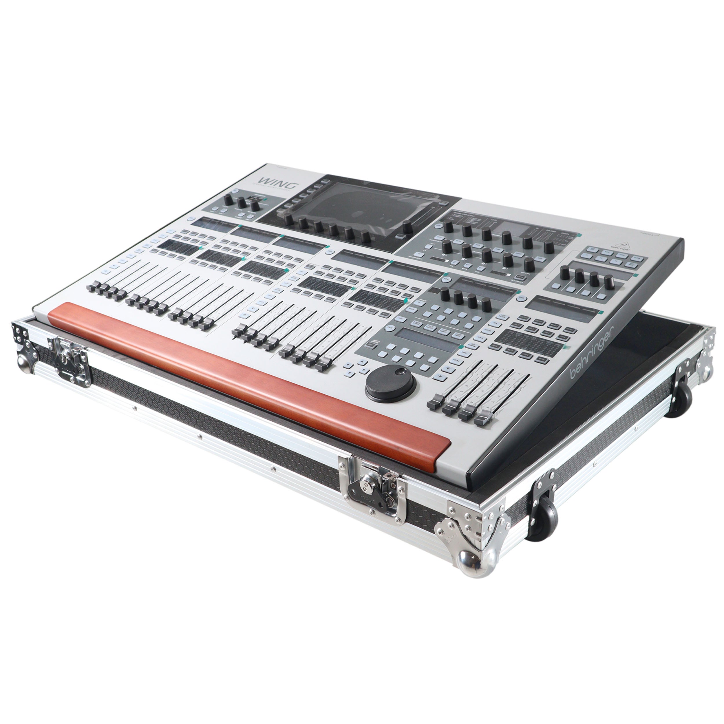 Fits Behringer Wing Digital Mixer Console Flight Case w Low Profile Wheels