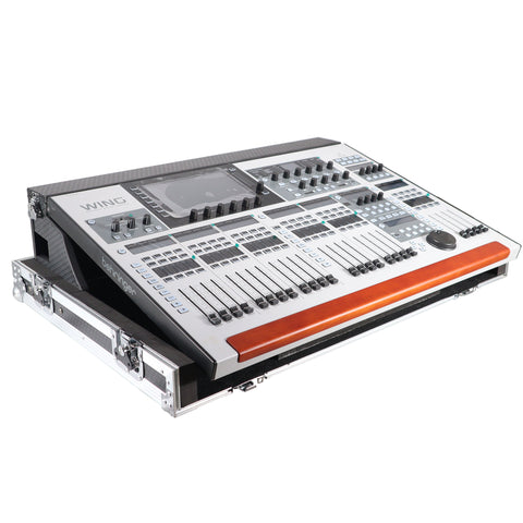 ATA Digital Audio Mixer Flight Case for Behringer WING Console with Doghouse compartment and Caster wheels