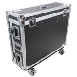 ATA Digital Audio Mixer Flight Case for Behringer WING Console with Doghouse compartment and Caster wheels