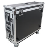ATA Digital Audio Mixer Flight Case for Behringer WING Console with Doghouse compartment and Caster wheels