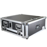 ATA Digital Audio Mixer Flight Case for Behringer X32 Compact Console with Doghouse compartment and Caster wheels