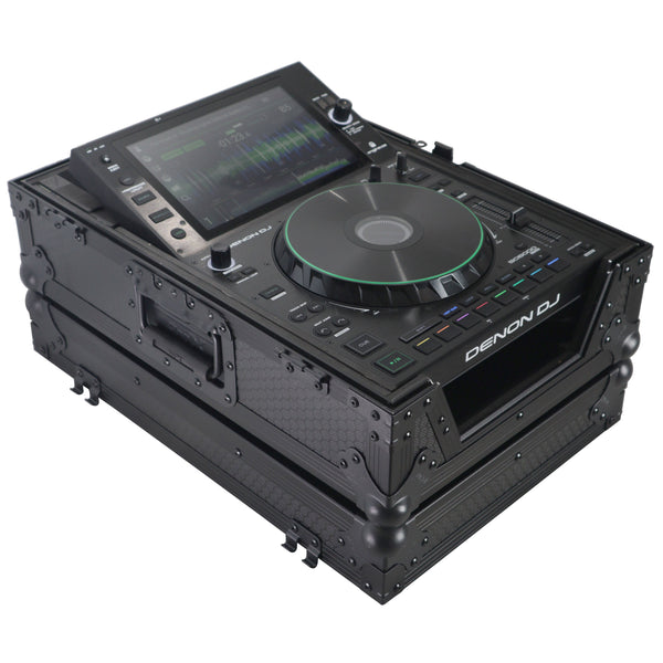 Flight Case for Pioneer CDJ-3000 DJS-1000 Denon SC6000 PRIME Large Format CD-Media Player Black on Black