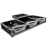 Universal DJ Coffin Case for 10" Mixer & 2 (8.5-9.5") CD Players W/Laptop Shelf & Wheels