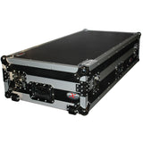 Universal DJ Coffin Case for 10" Mixer & 2 (8.5-9.5") CD Players W/Laptop Shelf & Wheels