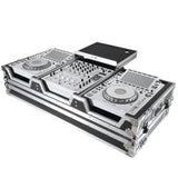 Flight Case DJ Coffin for Pioneer Mixer DJM-900NXS2 and 2 CDJ-3000 W-Wheels and Laptop Shelf