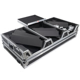 Flight Case DJ Coffin for Pioneer Mixer DJM-900NXS2 and 2 CDJ-3000 W-Wheels and Laptop Shelf