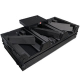 DJ Coffin Case for Pioneer 2X CDJ-3000 CD and DJM-900NXS2 Mixer W/Wheels & Laptop Shelf (Black on Black)