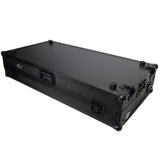 DJ Coffin Case for Pioneer 2X CDJ-3000 CD and DJM-900NXS2 Mixer W/Wheels & Laptop Shelf (Black on Black)