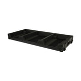 Fits 2x Pioneer CDJ 3000X Case / Pioneer DJM V10 / A9 Mixer All Black and Low profile Wheels