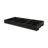 Fits 2x Pioneer CDJ 3000X Case / Pioneer DJM V10 / A9 Mixer All Black and Low profile Wheels
