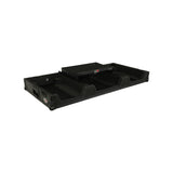 Fits 2x Pioneer CDJ 3000X Case / Pioneer DJM V10 / A9 Mixer w/ Laptop Shelf, All Black and Low profile Wheels