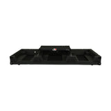 Fits 2x Pioneer CDJ 3000X Case / Pioneer DJM V10 / A9 Mixer w/ Laptop Shelf, All Black and Low profile Wheels