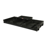 Fits 2x Pioneer CDJ 3000X Case / Pioneer DJM V10 / A9 Mixer w/ Laptop Shelf, All Black and Low profile Wheels