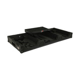 Fits 2x Pioneer CDJ 3000X Case / Pioneer DJM V10 / A9 Mixer w/ Laptop Shelf, All Black and Low profile Wheels