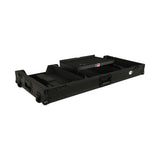 Fits 2x Pioneer CDJ 3000X Case / Pioneer DJM V10 / A9 Mixer w/ Laptop Shelf, All Black and Low profile Wheels