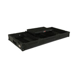 Fits 2x Pioneer CDJ 3000X Case / Pioneer DJM V10 / A9 Mixer w/ Laptop Shelf, All Black and Low profile Wheels